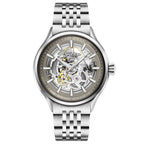 Roamer Men's White Competence Skeleton III Mechanical Watch