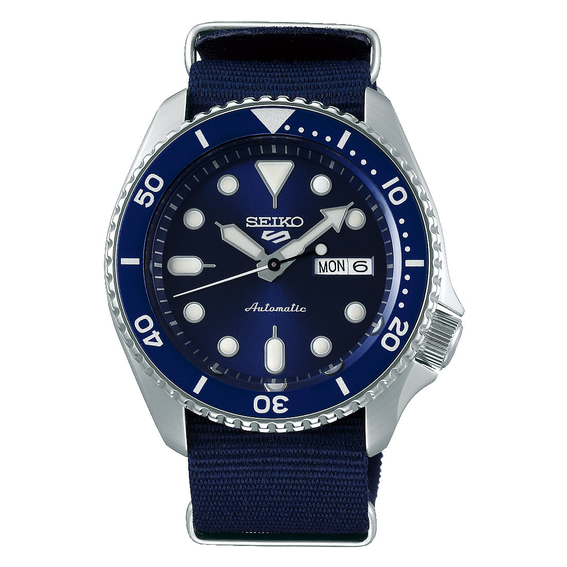 Seiko 5 Sports Men's Automatic Blue Fabric Strap Watch