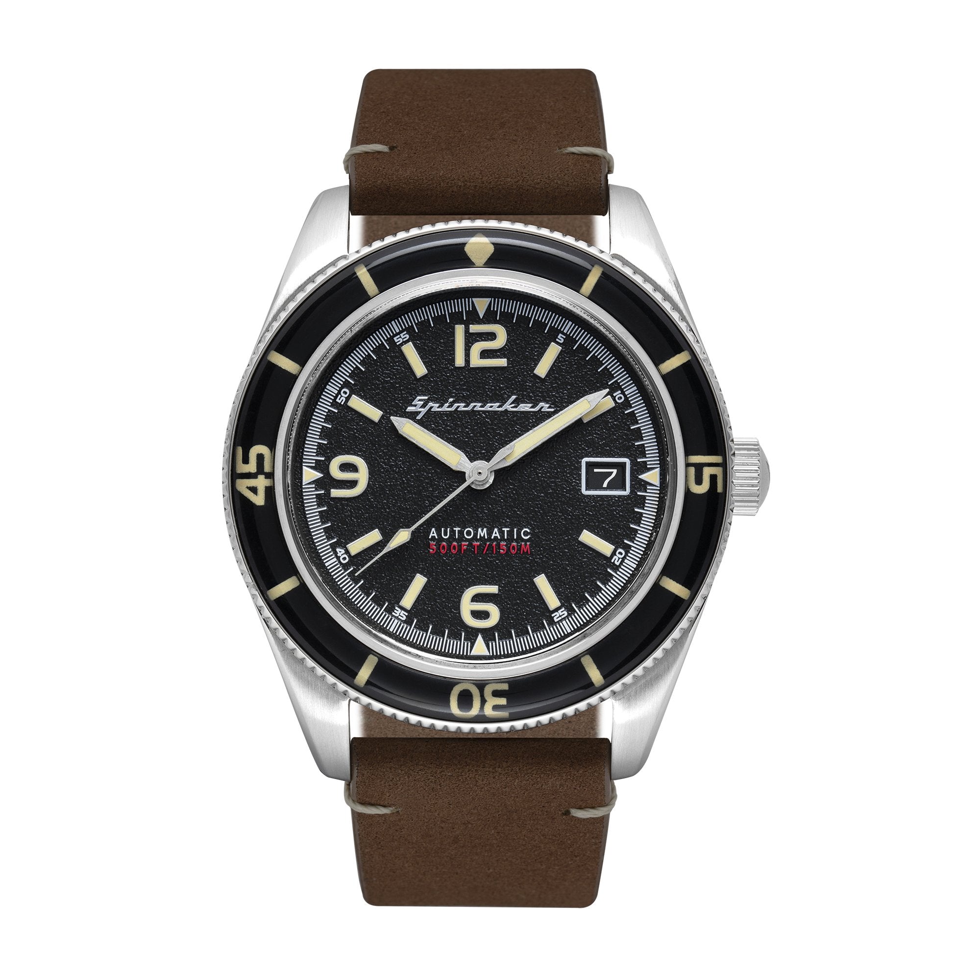 Spinnaker Fleuss Men's Black Brown Automatic Watch