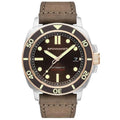 Spinnaker Hull Diver Men’s Brown Leather Automatic Watch