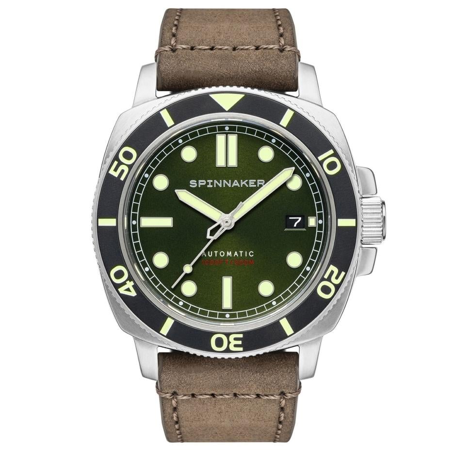 Spinnaker Hull Diver Men’s Green Dial Automatic Watch