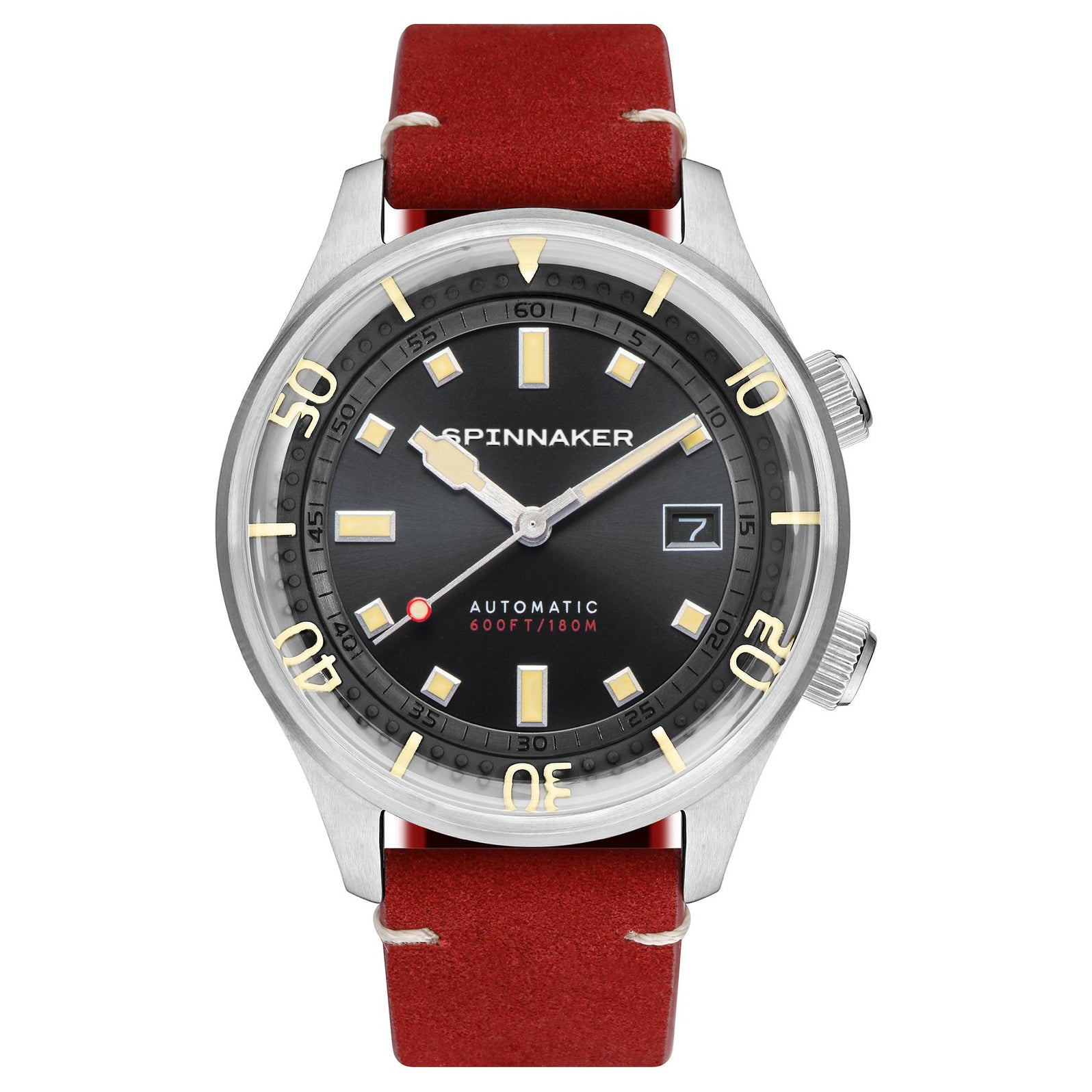 Spinnaker Bradner Men's Black Red Automatic Watch