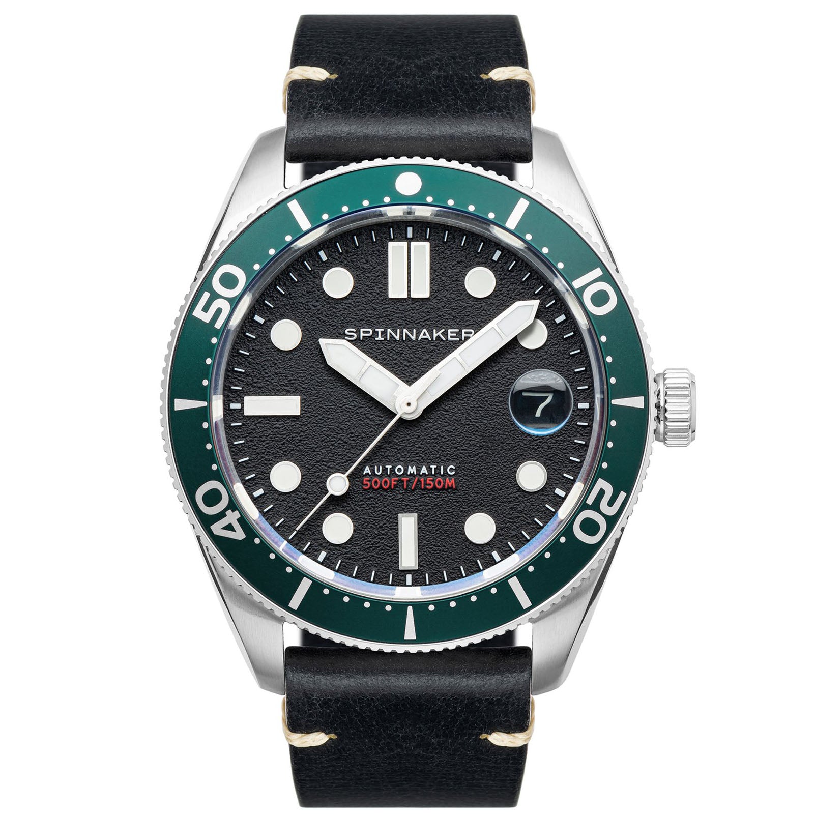 Spinnaker Croft Mid-Size Automatic Black Men's Dive Watch