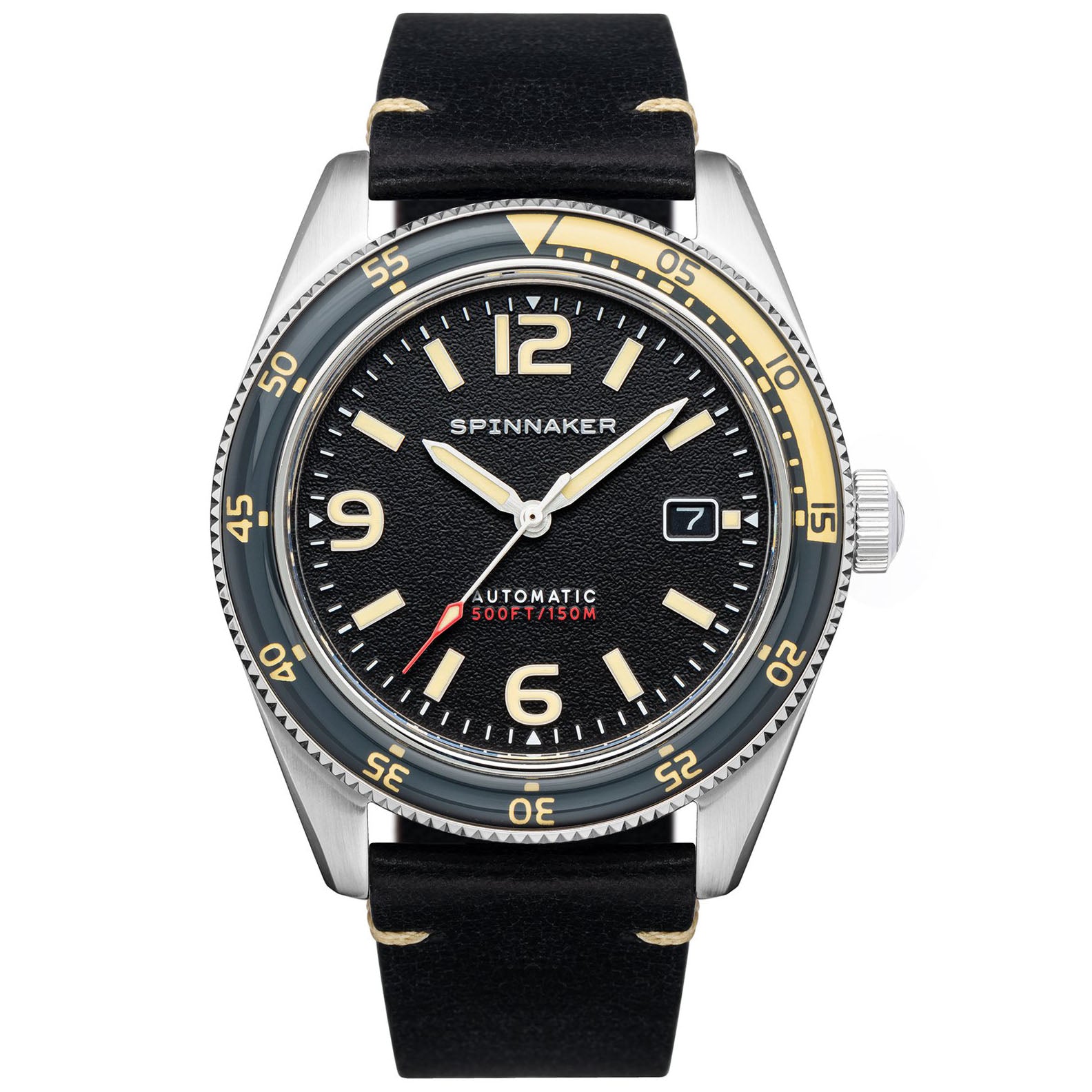Spinnaker Fleuss Men's Grey Black Automatic Watch