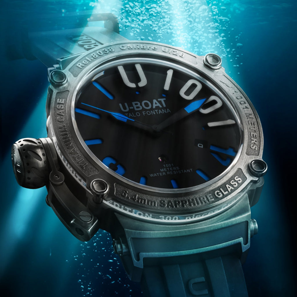 U-Boat Men's Black Classico Watch