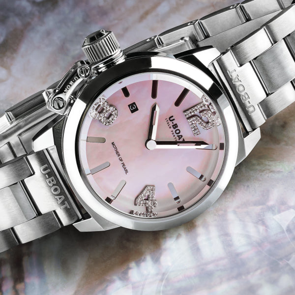 U-Boat Classico 30 Pink Mother Of Pearl Ladies Watch