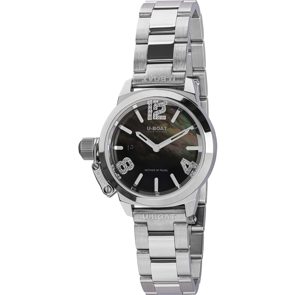 U-Boat Classico 30 Turquoise Mother Of Pearl Ladies Watch