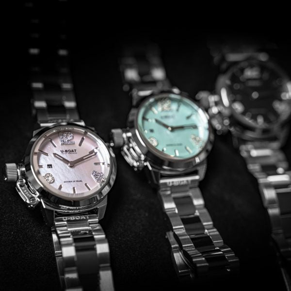 U-Boat Classico 30 Turquoise Mother Of Pearl Ladies Watch
