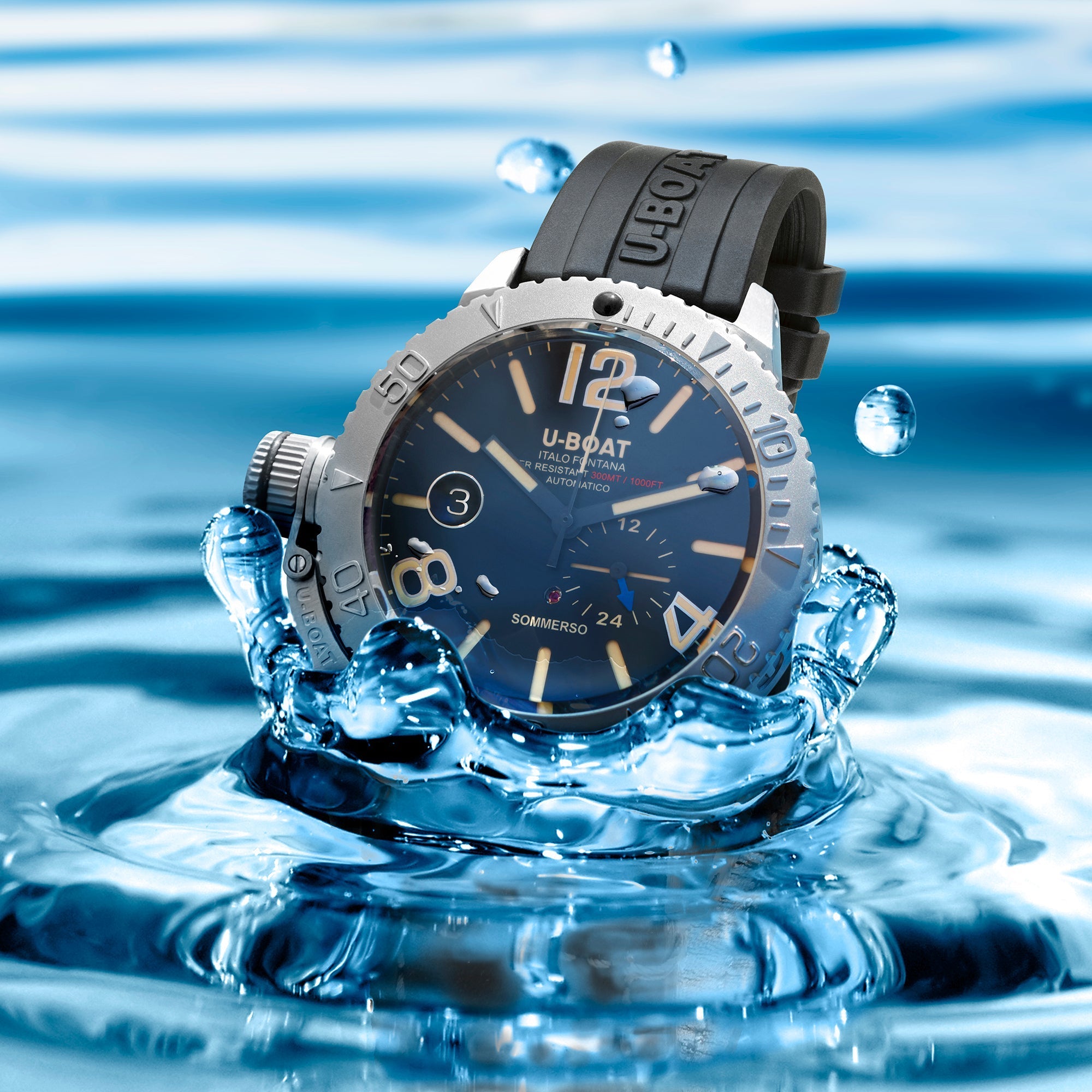 U-Boat Sommerso Diver Men’s Black Watch