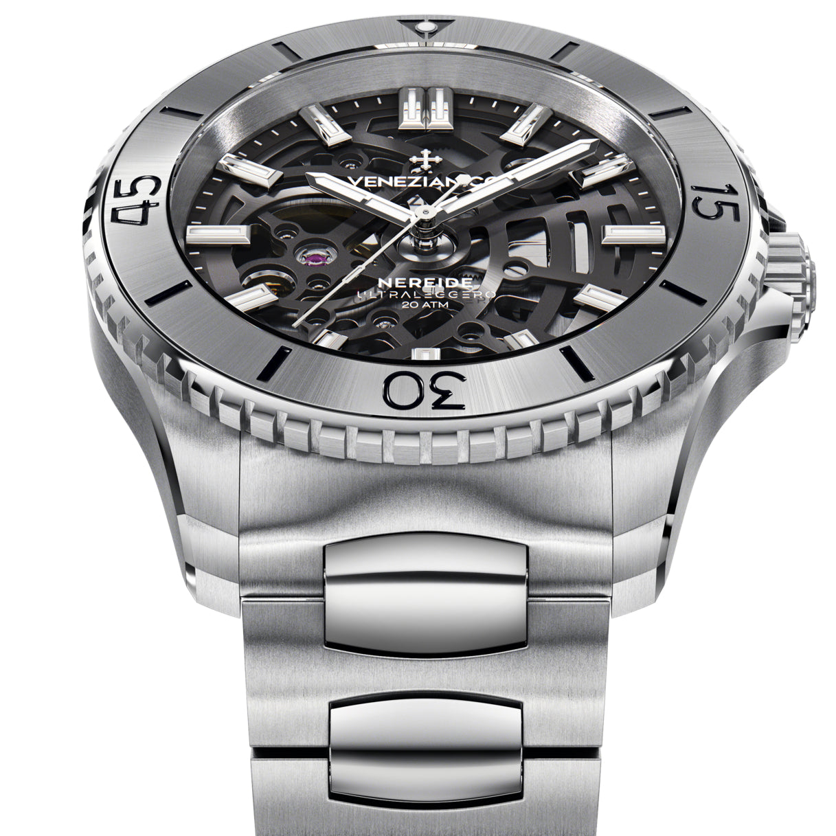 Venezianico Nereide Ultraleggero 42 Men's Silver Watch