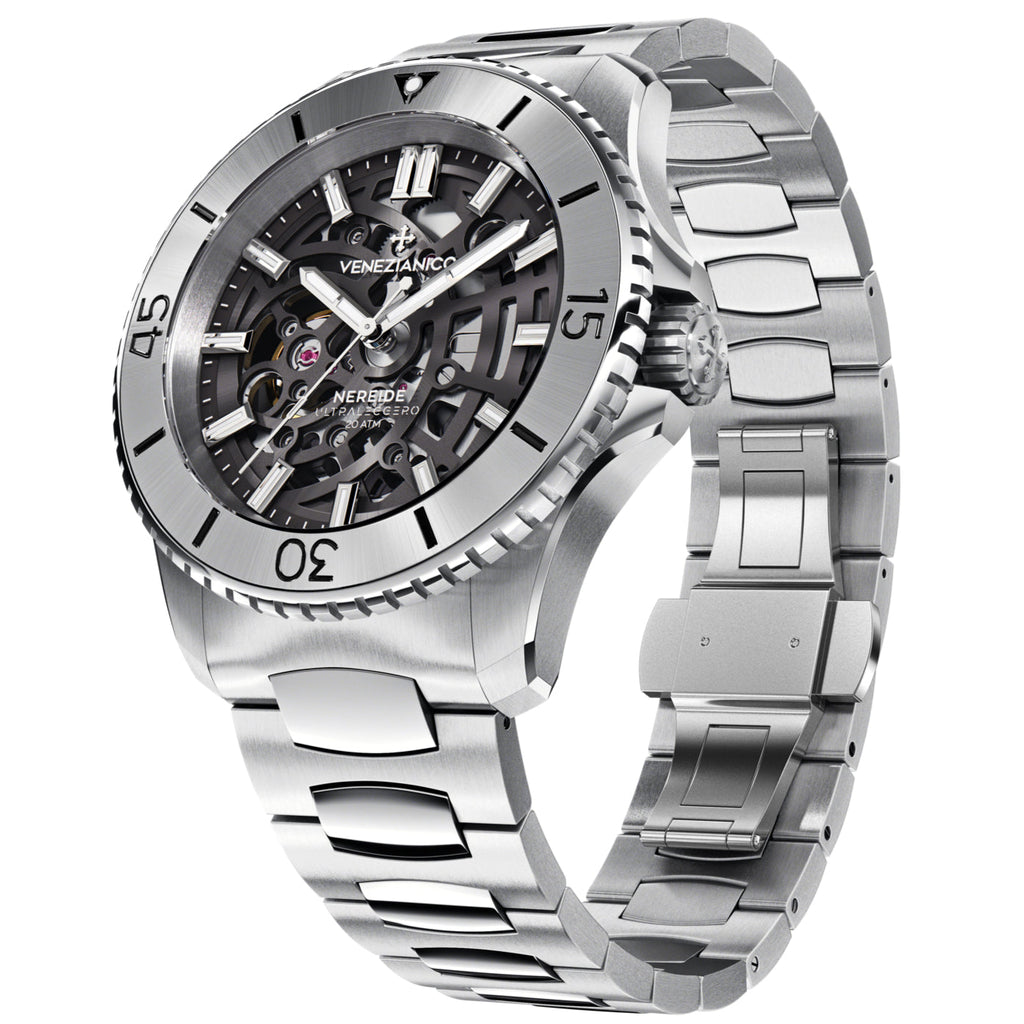 Venezianico Nereide Ultraleggero 42 Men's Silver Watch