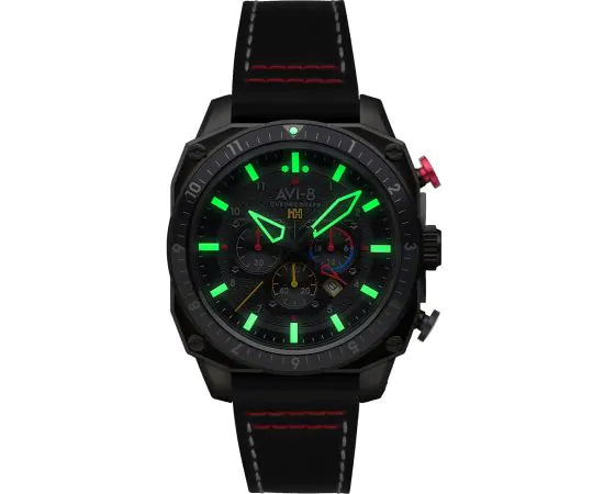 AVI-8 Hawker Hunter Atlas Dual Black Mens Watch