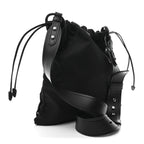 Tessuto Nylon Passama Embroidered Bag Black