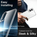 Entronix Case Compatible with Galaxy S25 Edge - [Hard Back] Clear Cover