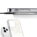 SAHARA - Inspire Series White Marble Case - iPhone 15 Pro - CP00463