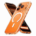 Entronix [Magnetic] Case Compatible with iPhone 17 Pro Max - [Hard Back] Slim Clear