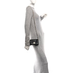 Lambskin Baby Diorama Flap Bag Black
