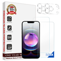 Entronix Clear Screen Protector & Camera Lens Protector Compatible with iPhone 17 Pro - 4-Piece Combo