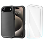 Entronix Bundle Compatible with iPhone 17 Air - Heavy Duty Case & 2 Clear Screen Protectors