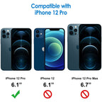 Entronix Clear Camera Lens Protector Compatible with iPhone 12 Pro - 2-Piece Combo