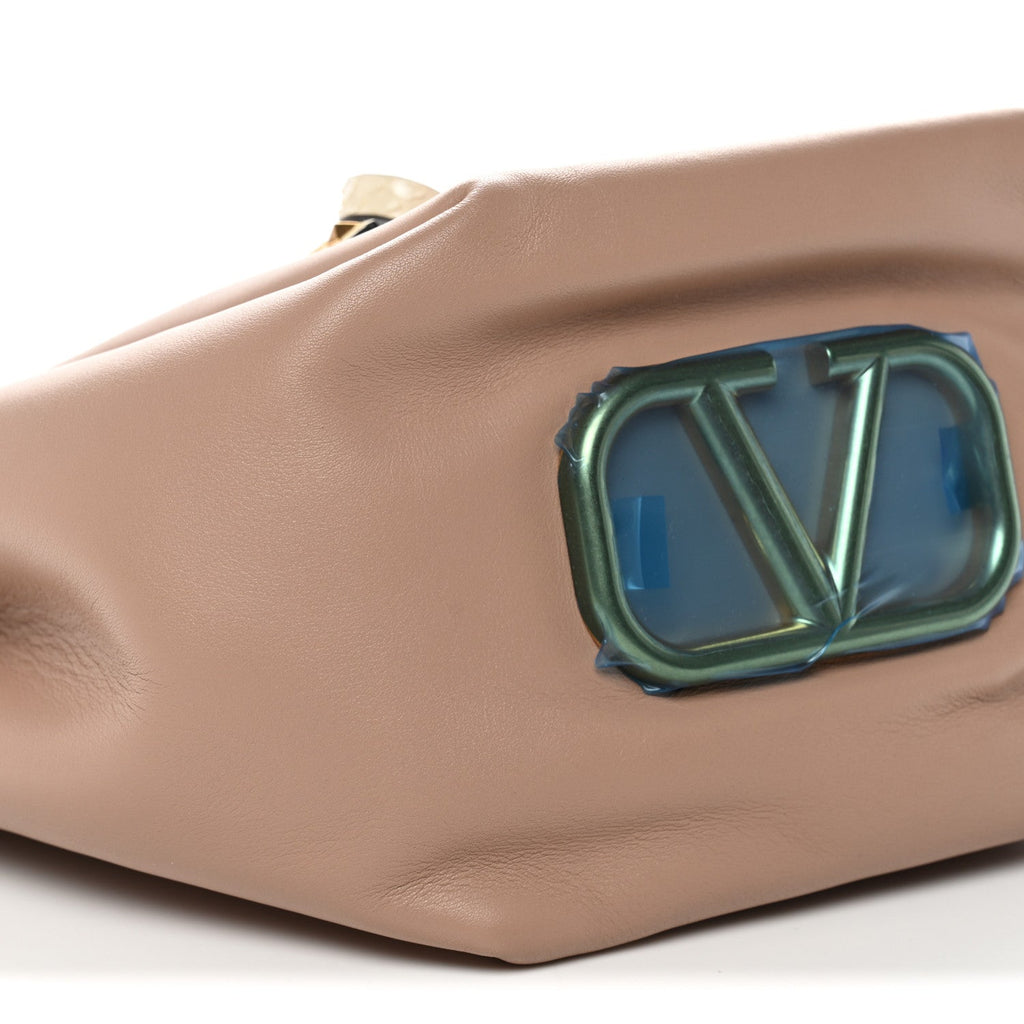 Vitello Ayers VLogo Bucket Bag Rose Cannelle
