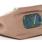 Vitello Ayers VLogo Bucket Bag Rose Cannelle