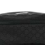 Nylon Monogram Fanny Pack Belt Bag Black