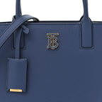 Grained Calfskin Small Frances Tote Navy