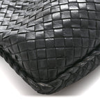 Nappa Intrecciato Large Veneta Hobo Black