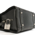 Metallic Calfskin Cannage Stitched Small East West Lady Dior Bronze