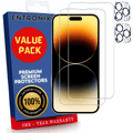 Entronix Clear Screen Protector & Camera Lens Protector Compatible with iPhone 15 Pro Max - 4-Piece Combo