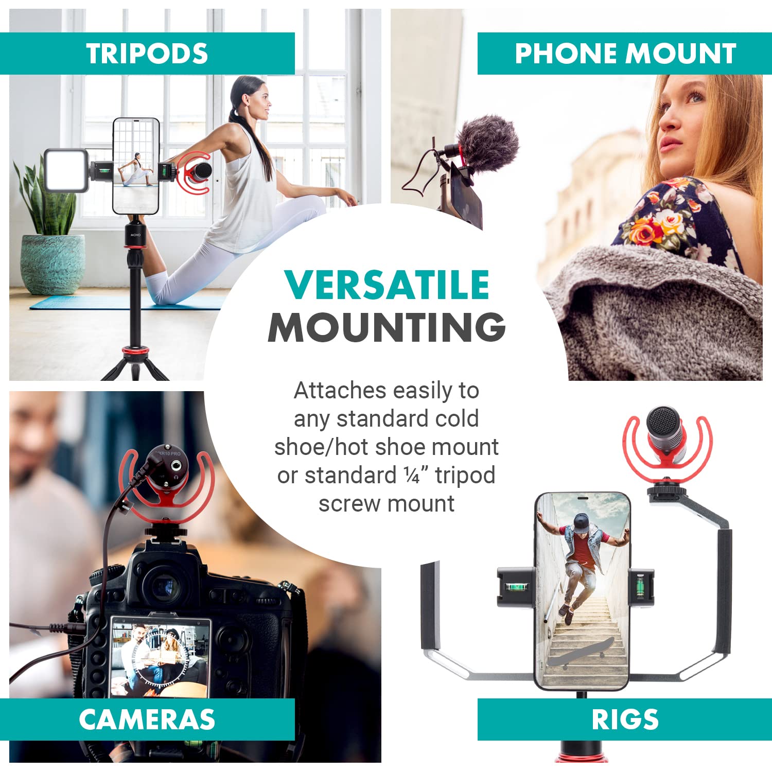 Movo SMVXR10RY Shockmount for VXR10 &VXR10-Pro