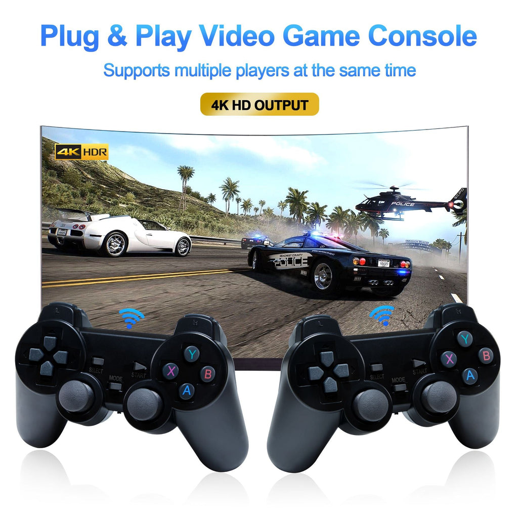 GD10 Retro Game Console 15K Games, 32gb 4K 60fps HDMI Output Low Latency TV Game Stick Dual Handle Portable Home Game Console For PS1 PSP