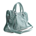 Arena Lambskin Classic Hardware Medium Le City Dark Emerald