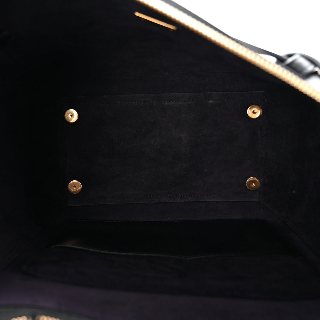 Grained Calfskin Mini Belt Bag Black