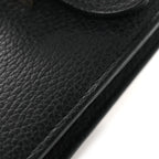Dollar Calfskin Interlocking G Shoulder Bag Black