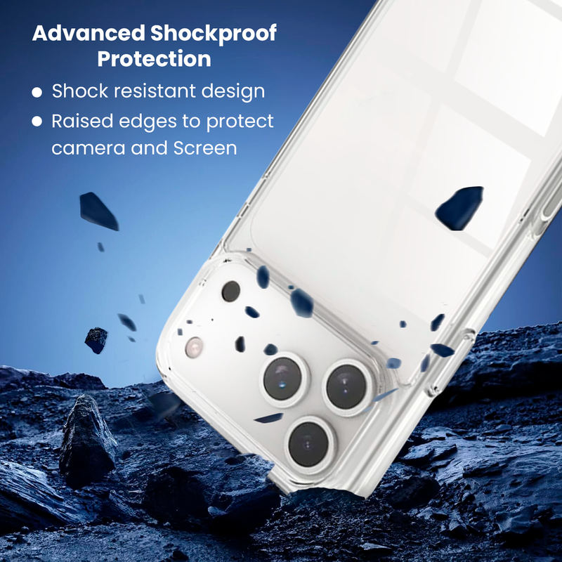 Entronix Case Compatible with iPhone 17 Pro Max - [Flexible] TPU Clear