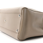 Vitello Morgan Shiny Nappa Medium Peekaboo Iconic Satchel Tortora