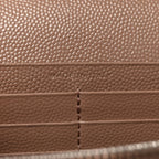 Grain De Poudre Matelasse Chevron Monogram Chain Wallet Taupe