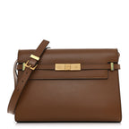 Smooth Calfskin Manhattan Shoulder Bag Brick