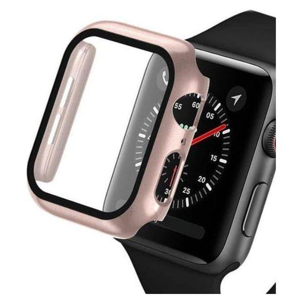 Entronix Case Compatible with iWatch Series 3/2/1, 42mm - Hard Cover w/ Built-In Screen Protector