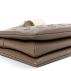 Lambskin Embossed Monogram Coussin PM Taupe