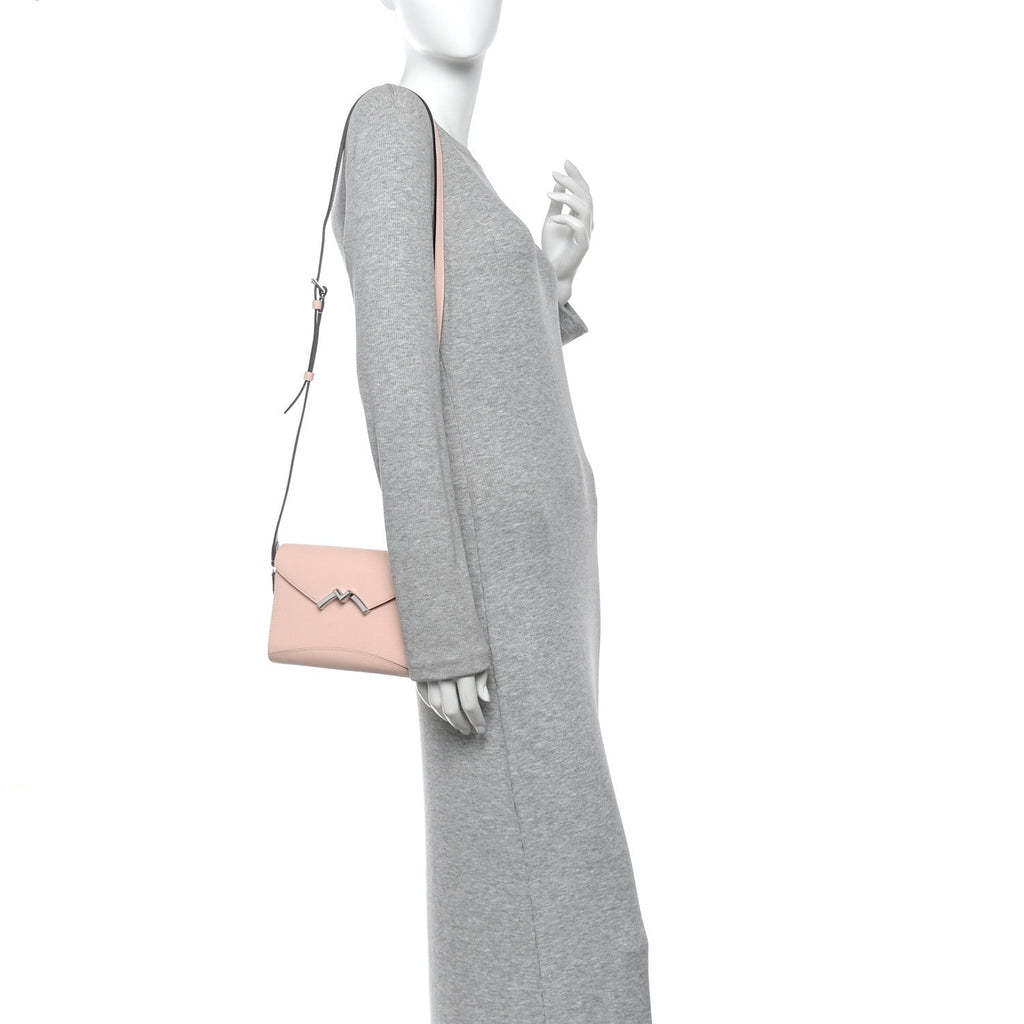 Carat Calfskin Gabrielle Reporter Shoulder Bag Petal