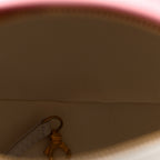 Calfskin Coco Beach Ball Bag White Pink