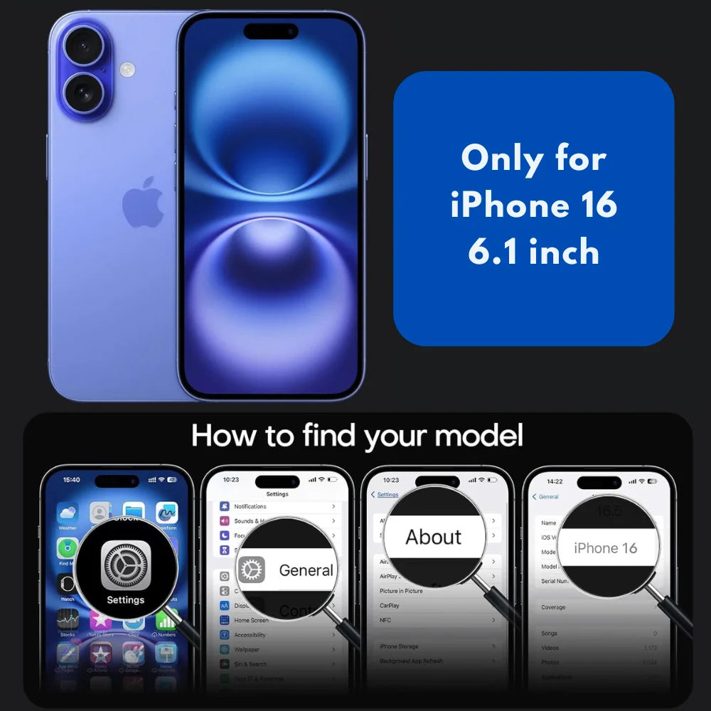 Entronix Case Compatible with iPhone 16 - Triple-Layer Heavy Duty Protection
