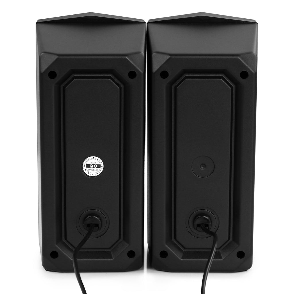 2.0 Computer Gaming Speakers with LED RGB Lights