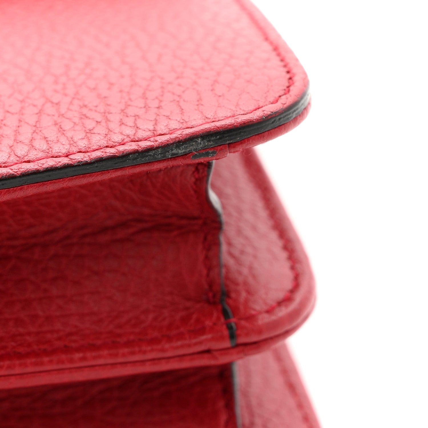 Dollar Calfskin Small Interlocking G Shoulder Bag Red