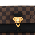 Damier Ebene Vavin Chain Wallet Black