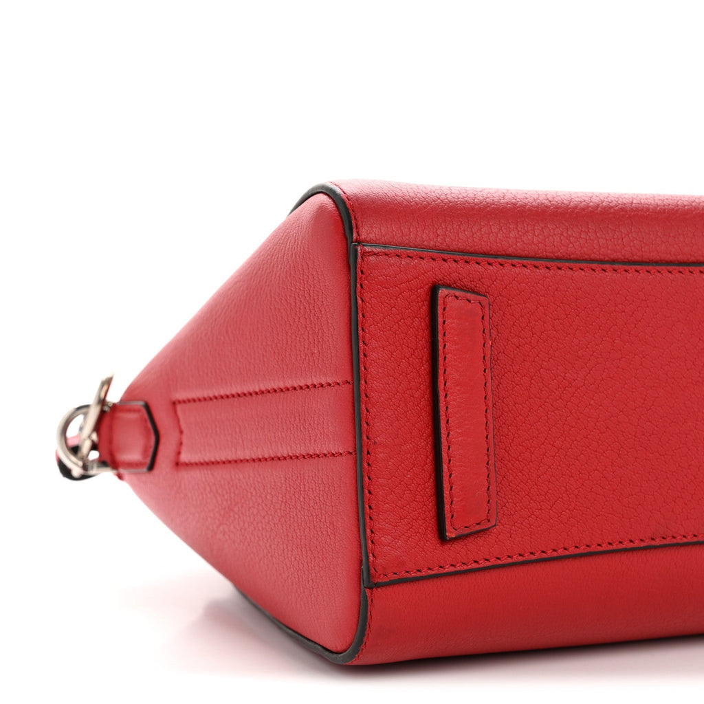 Sugar Goatskin Mini Antigona Red