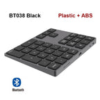 Aluminum Alloy Bluetooth Wireless Numeric Keypad without USB HUB Digital Input Function for Windows; Mac OS; Android laptop PC